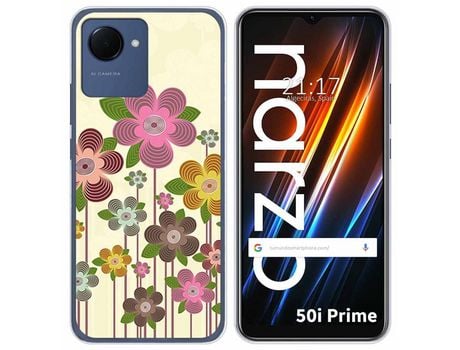 Funda Silicona para Realme Narzo 50i Prime diseño Primavera En Flor Dibujos