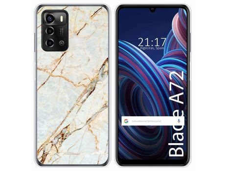Funda Silicona para ZTE Blade A72 diseño Mármol 13 Dibujos