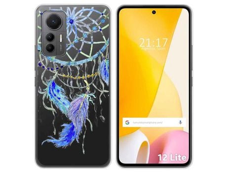 Funda Silicona Transparente para Xiaomi 12 Lite 5G diseño Plumas Dibujos