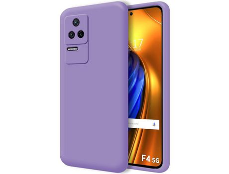 Funda Silicona Líquida Ultra Suave para Xiaomi Poco F4 5G color Morada