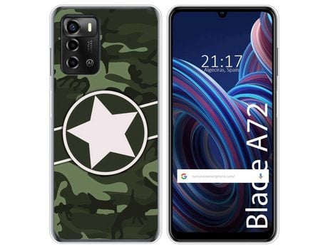 Funda Silicona para ZTE Blade A72 diseño Camuflaje 01 Dibujos