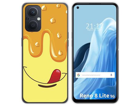 Funda Silicona para Oppo Reno 8 Lite 5G diseño Helado Vainilla Dibujos