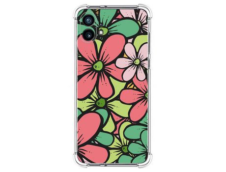 Funda Silicona Antigolpes para Nothing Phone 1 diseño Flores 02 Dibujos