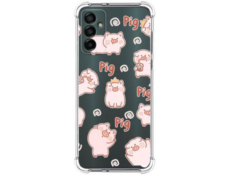 Funda Silicona Antigolpes para Samsung Galaxy M13 4G diseño Cerdos Dibujos