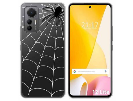Funda Silicona Transparente para Xiaomi 12 Lite 5G diseño Araña Dibujos