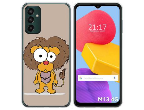 Funda Silicona para Samsung Galaxy M13 4G diseño Leon Dibujos
