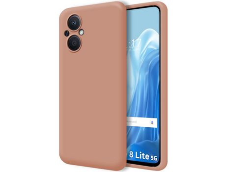 Funda Silicona Líquida Ultra Suave para Oppo Reno 8 Lite 5G color Rosa