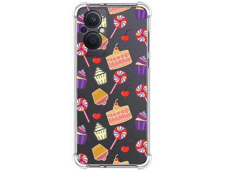 Funda Silicona Antigolpes para Oppo Reno 8 Lite 5G diseño Dulces 01 Dibujos