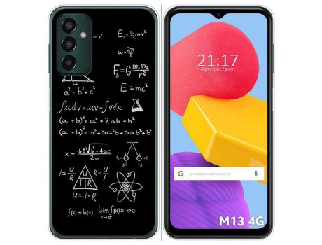 Funda Silicona para Samsung Galaxy M13 4G diseño Formulas Dibujos
