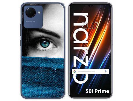 Funda Silicona para Realme Narzo 50i Prime diseño Ojo Dibujos