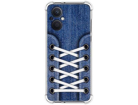 Funda Silicona Antigolpes para Oppo Reno 8 Lite 5G diseño Zapatillas 01 Dibujos