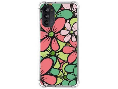 Funda Silicona Antigolpes para Motorola Moto G52 4G diseño Flores 02 Dibujos