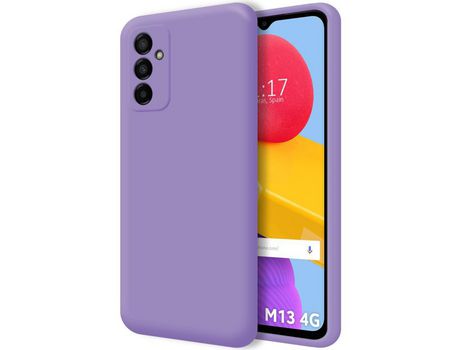 Funda Silicona Líquida Ultra Suave para Samsung Galaxy M13 4G Color Morada