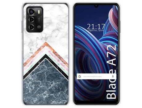 Funda Silicona para ZTE Blade A72 diseño Mármol 05 Dibujos