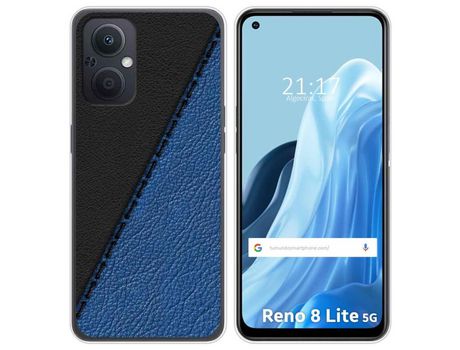 Funda Silicona para Oppo Reno 8 Lite 5G diseño Cuero 02 Dibujos