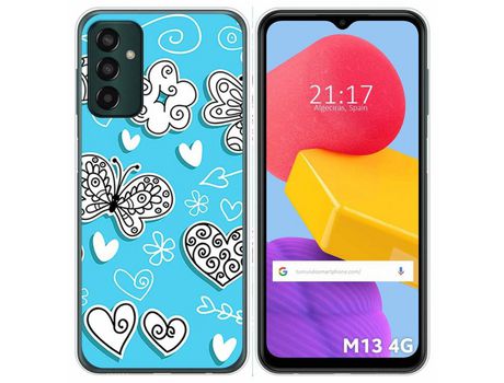 Funda Silicona para Samsung Galaxy M13 4G diseño Mariposas Dibujos