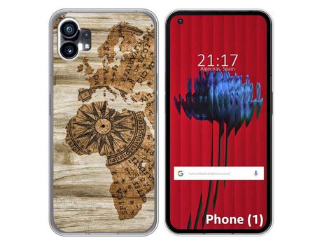 Funda Silicona para Nothing Phone 1 diseño Madera 07 Dibujos