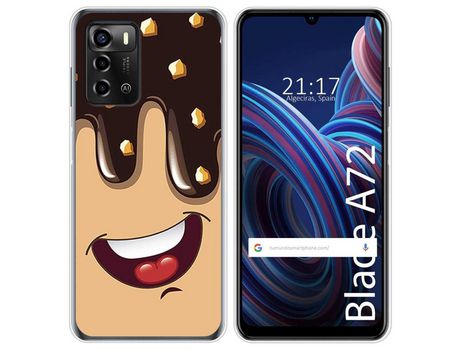 Funda Silicona para ZTE Blade A72 diseño Helado Chocolate Dibujos