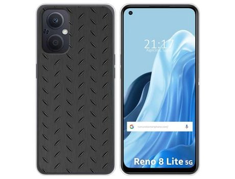 Funda Silicona para Oppo Reno 8 Lite 5G diseño Metal Dibujos