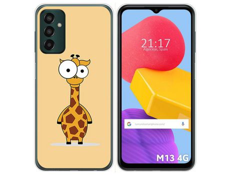 Funda Silicona para Samsung Galaxy M13 4G diseño Jirafa Dibujos