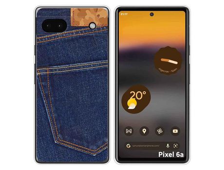 Funda Silicona para Google Pixel 6A diseño Vaquero Dibujos