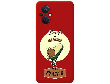 Funda Silicona Líquida Roja para Oppo Reno 8 Lite 5G diseño Culo Natural Dibujos