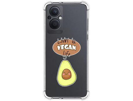 Funda Silicona Antigolpes para Oppo Reno 8 Lite 5G diseño Vegan Life Dibujos