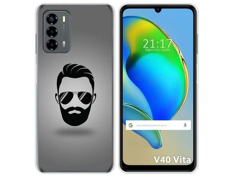 Funda Silicona para ZTE Blade V40 Vita diseño Barba Dibujos