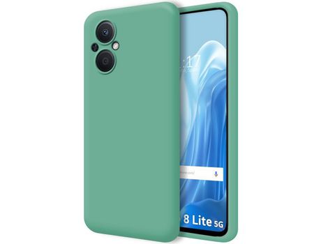 Funda Silicona Líquida Ultra Suave para Oppo Reno 8 Lite 5G color Verde