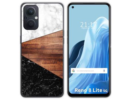 Funda Silicona para Oppo Reno 8 Lite 5G diseño Mármol 11 Dibujos