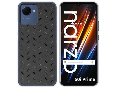 Funda Silicona para Realme Narzo 50i Prime diseño Metal Dibujos
