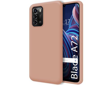 Funda Silicona Líquida Ultra Suave para ZTE Blade A72 color Rosa