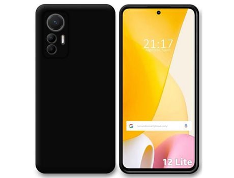 Funda Silicona Gel TPU Negra para Xiaomi 12 Lite 5G