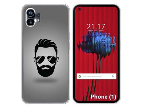 Funda Silicona para Nothing Phone 1 diseño Barba Dibujos