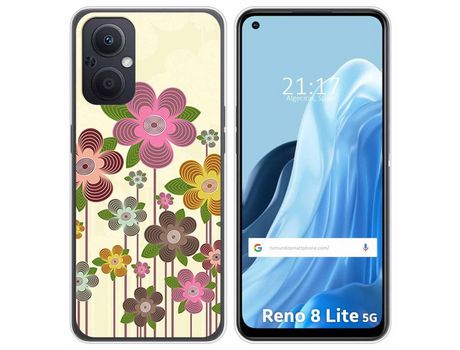 Funda Silicona para Oppo Reno 8 Lite 5G diseño Primavera En Flor Dibujos