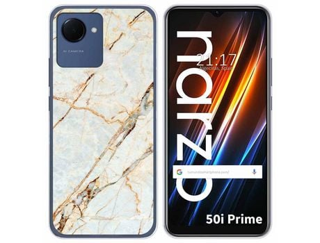Funda Silicona para Realme Narzo 50i Prime diseño Mármol 13 Dibujos