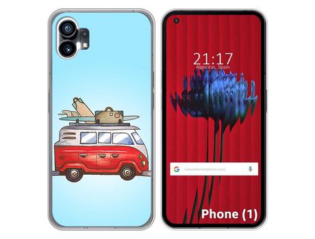 Funda Silicona para Nothing Phone 1 diseño Furgoneta Dibujos