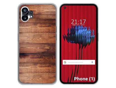 Funda Silicona para Nothing Phone 1 diseño Madera 02 Dibujos