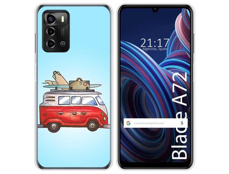 Funda Silicona para ZTE Blade A72 diseño Furgoneta Dibujos