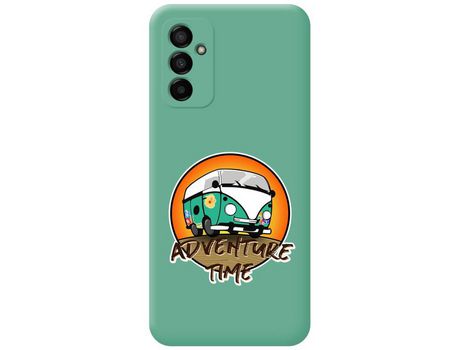Funda Silicona Líquida Verde para Samsung Galaxy M13 4G diseño Adventure Time Dibujos