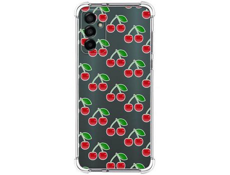 Funda Silicona Antigolpes para Samsung Galaxy M13 4G diseño Cerezas Dibujos