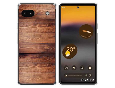 Funda Silicona para Google Pixel 6A diseño Madera 02 Dibujos