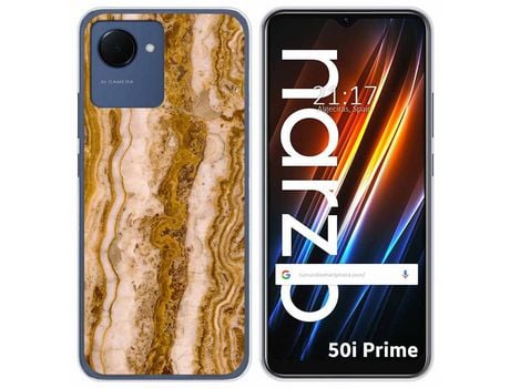 Funda Silicona para Realme Narzo 50i Prime diseño Mármol 10 Dibujos
