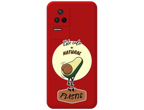 Funda Silicona Líquida Roja para Xiaomi Poco F4 5G diseño Culo Natural Dibujos