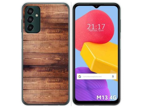 Funda Silicona para Samsung Galaxy M13 4G diseño Madera 02 Dibujos