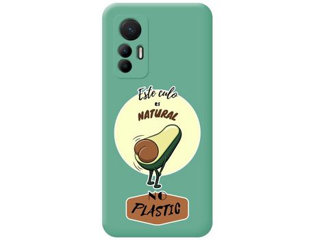 Funda Silicona Líquida Verde para Xiaomi 12 Lite 5G diseño Culo Natural Dibujos