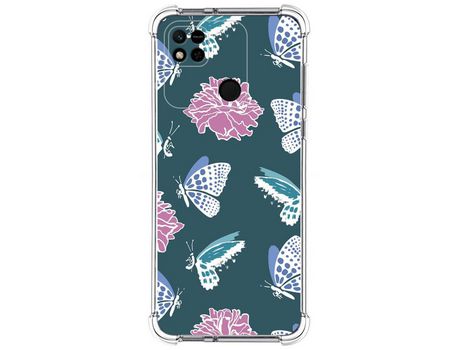 Funda Silicona Antigolpes para Xiaomi Redmi 10A diseño Flores 10 Dibujos