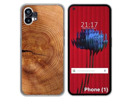 Funda Silicona para Nothing Phone 1 diseño Madera 04 Dibujos