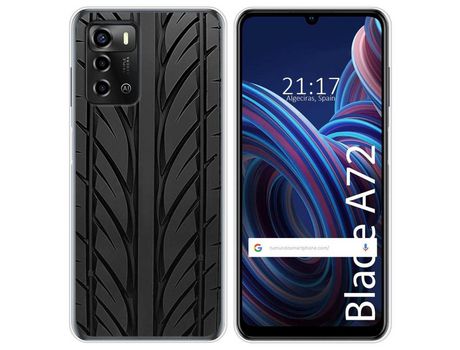 Funda Silicona para ZTE Blade A72 diseño Neumatico Dibujos