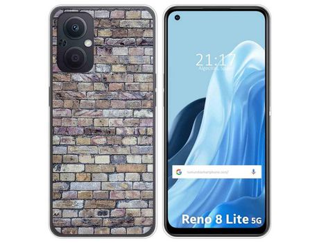 Funda Silicona para Oppo Reno 8 Lite 5G diseño Ladrillo 02 Dibujos